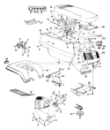 Page G Diagram and Parts List for 133Q694G401 1993 Yard Man Lawn Tractor